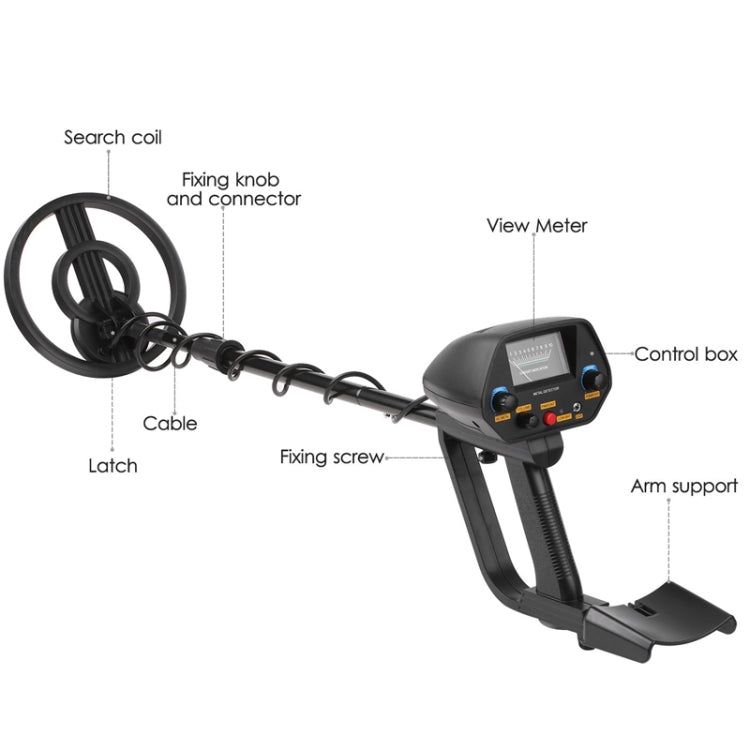 Underground Metal Detection Precise Positioning Outdoor Detection Equipment, MD4080 Black