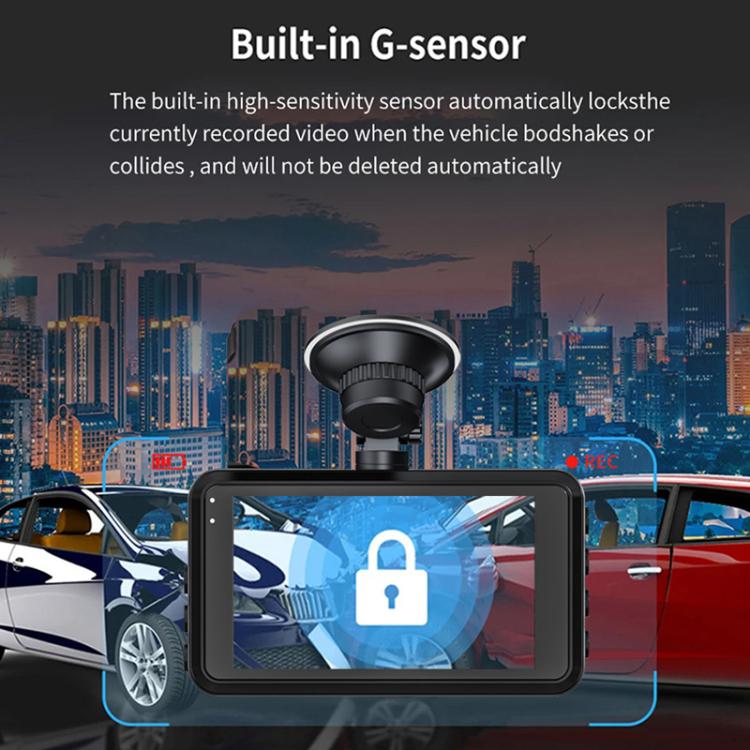3-Inch Dual-Lens Front 4K + Rear 2K HD WiFi Connected Driving Recorder, A5