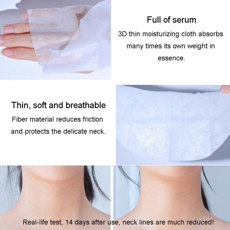 VNO SKIN CARE Goat Milk Neck Mask Lighten Wrinkles Neck Care Mask, 10pcs /Box