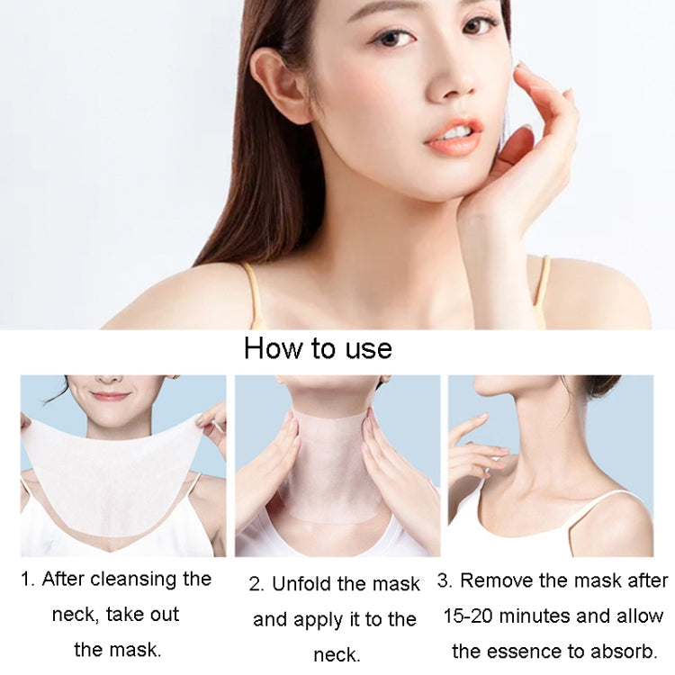VNO SKIN CARE Goat Milk Neck Mask Lighten Wrinkles Neck Care Mask, 10pcs /Box
