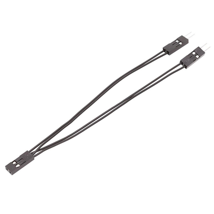 3pcs DuPont Terminal Wire DuPont 2.54 Connection Cable 2Pin 1 To 2 Wire One Female To Two Males, 10cm
