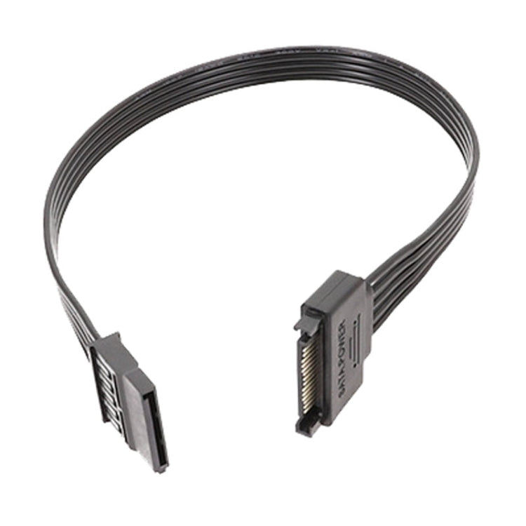Power Supply SATA 15Pin Male And Female Extension Cable Durable Hard Disk Drive Power Connection Cables, 30cm 15Pin, 60cm 15Pin