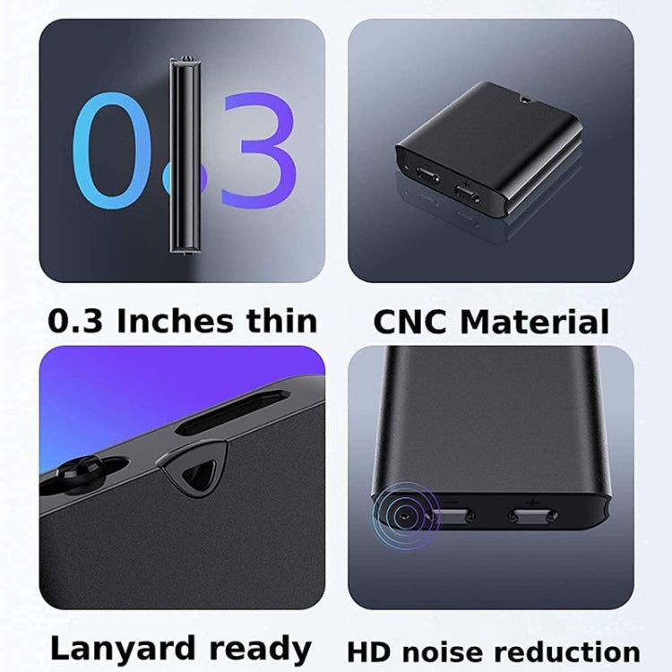Q63 HD Noise Canceling Magnetic Voice Recorder Portable Intelligent Voice Activated Recording Pen, 8GB, 32GB
