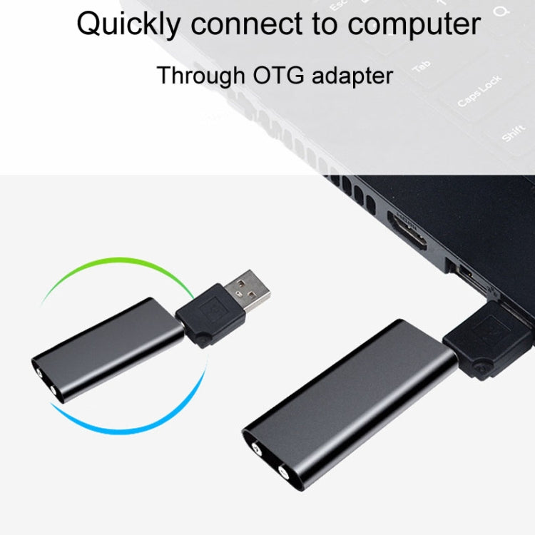 Q25 Intelligent Voice Recorder With Screen HD Noise Canceling Back Clip Voice Reporter, 4GB, 8GB, 16GB, 32GB