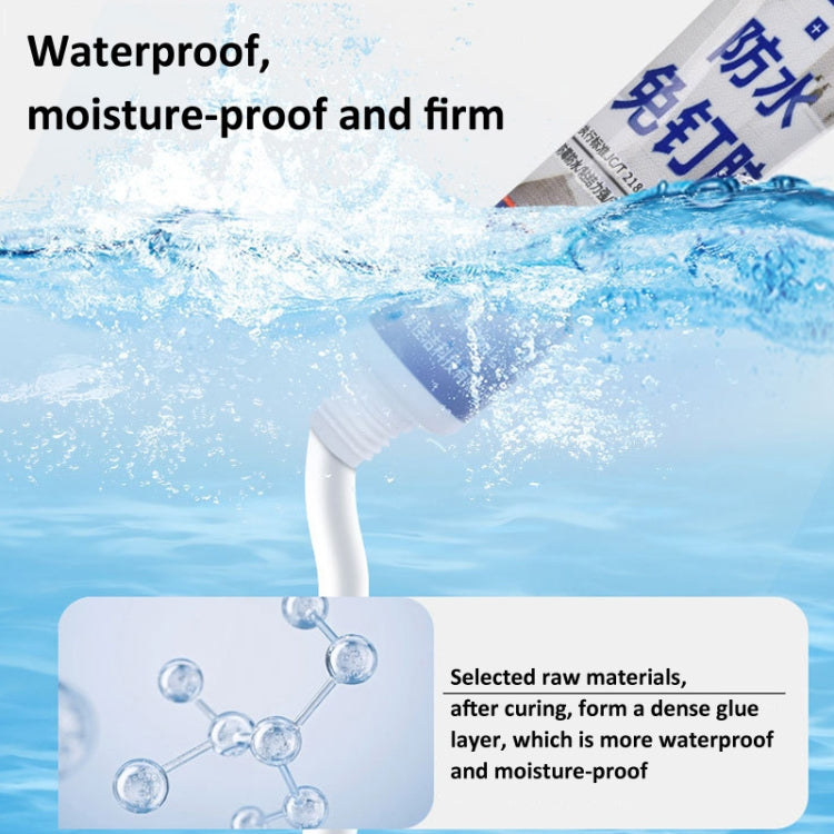Multi-Purpose Nail-Free Glue Adhesive Sealant, 20ml, 50ml, 120ml White