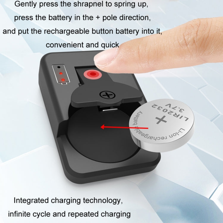 4.2V LIR2032/2450 Button Battery Universal Charger, RSC-X2-2 White, RSC-X2-2 Black