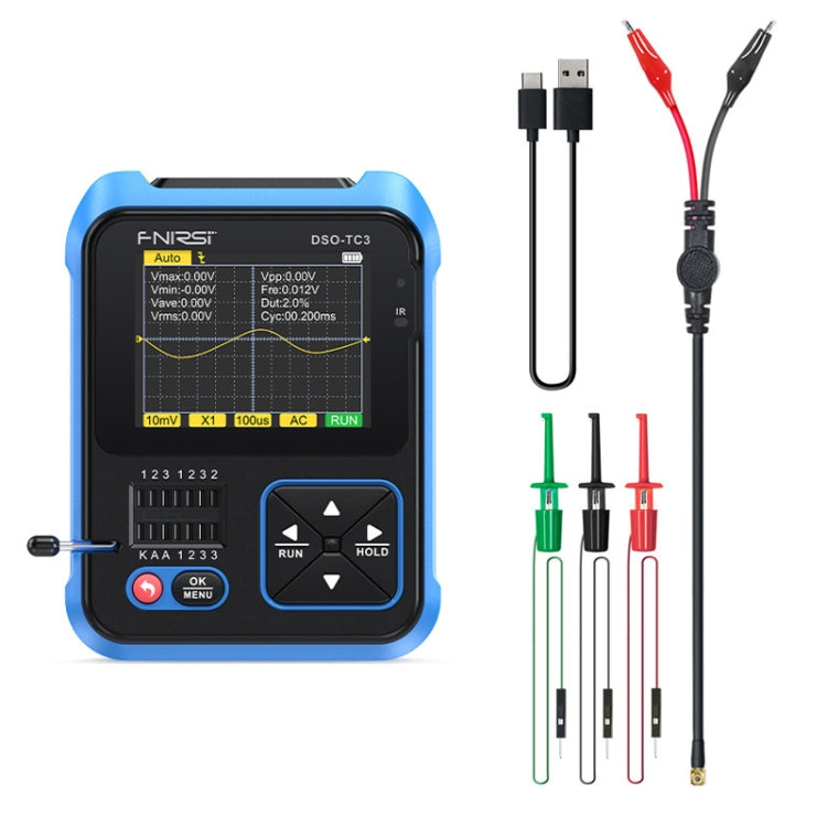 FNIRSI 3 In 1 Handheld Digital Oscilloscope LCR Transistor Tester, DSO-TC3 Standard, DSO-TC3 Upgrade
