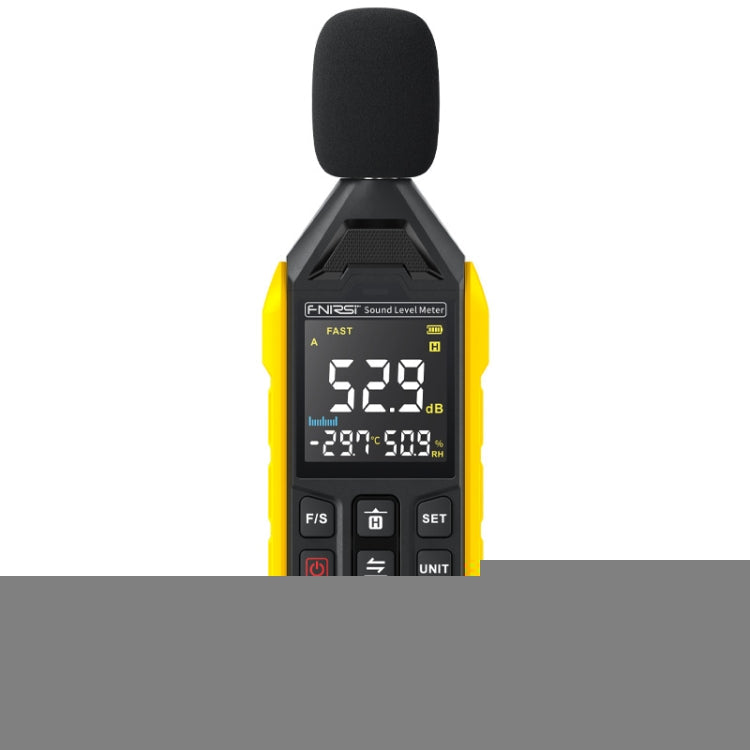 FNIRSI Noise Decibel Meter Home Volume Detector, Yellow