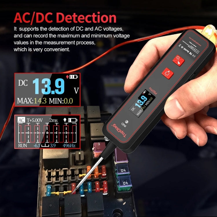 JDiag Mini Circuit Tester AC/DC Detection Multi-function Oscilloscope, P50 PRO