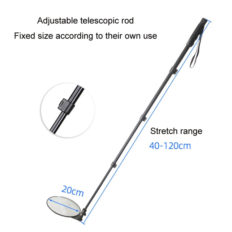 Hand-Held Telescopic Explosion-Proof Vehicle Bottom Security Inspection Reflective Detection Mirror, PM200