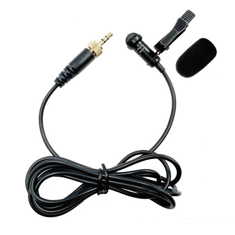 3.5mm Straight Internal Thread Plug Wireless Transmitting Lavalier Microphone, 1.5m