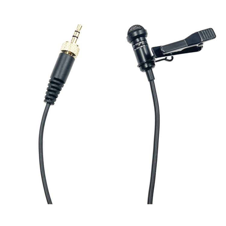 3.5mm Straight Internal Thread Plug Wireless Transmitting Lavalier Microphone, 1.5m