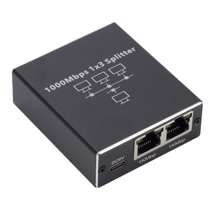 Gigabit Network Splitter Network Sharer RJ45 Network Cable Splitter, 1 To 3, 1 To 4