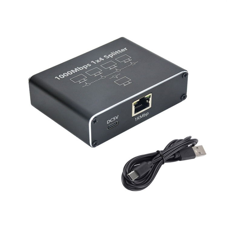 Gigabit Network Splitter Network Sharer RJ45 Network Cable Splitter, 1 To 3, 1 To 4