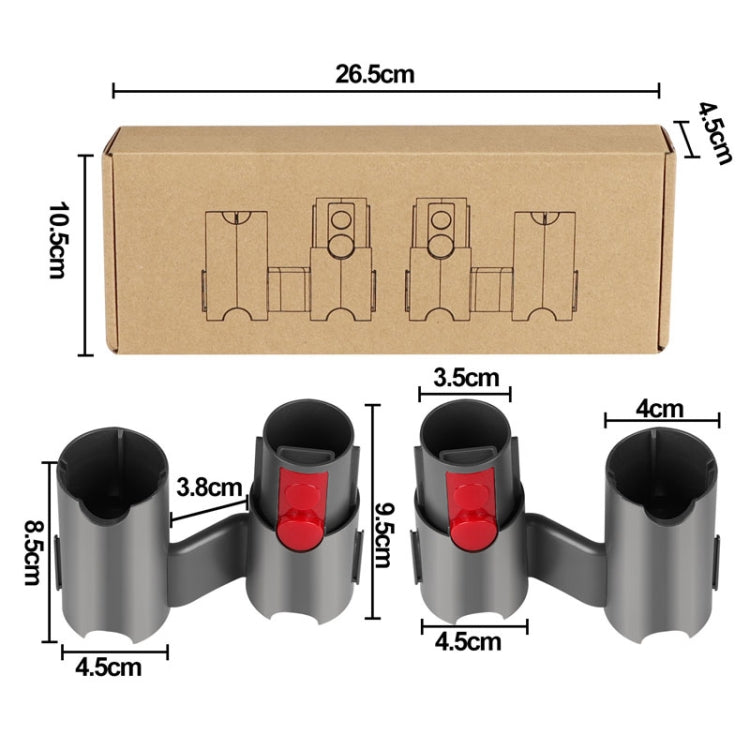 For Dyson V7 V8 V10 V11 V12 V15 Vacuum Cleaner Storage Rack Extension Bracket, 1pair