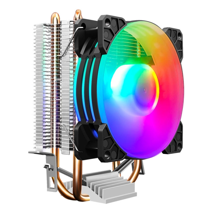 COOLMOON Frost Double Copper Tube CPU Fan Desktop PC Illuminated Silent AMD Air-Cooled Cooler, P2 Magic Moon Edition Single Fan, P22 Magic Moon Edition Double Fan, P2 Streamline Edition Single Fan, P22 Streamline Edition Double Fan