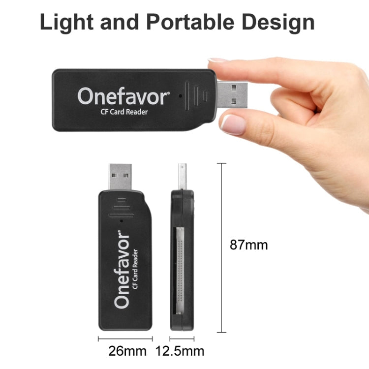 Onefavor USB2.0 High Speed Read And Write CF Card Reader, CF Card Reader