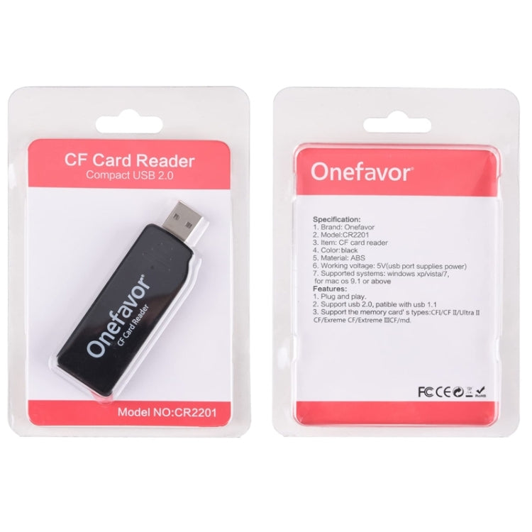 Onefavor USB2.0 High Speed Read And Write CF Card Reader, CF Card Reader