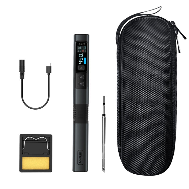 FNIRSI Portable Constant Temperature Soldering Iron Set, HS-02A Standard-B Round Tip, HS-02A Standard 6 Head, HS-02B Standard K, HS-02B Standard 3 Head