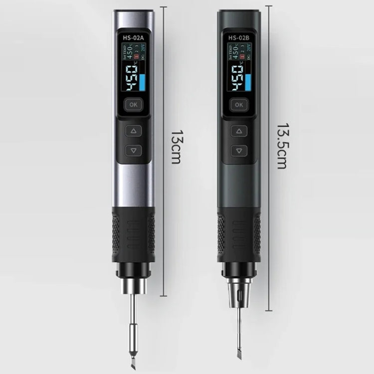 FNIRSI Portable Constant Temperature Soldering Iron Set, HS-02A Standard-B Round Tip, HS-02A Standard 6 Head, HS-02B Standard K, HS-02B Standard 3 Head
