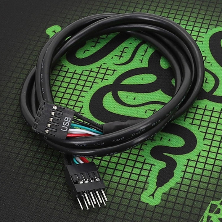 Motherboard 9Pin USB2.0 Extension Cable 26AWG Double Shielded Cord, 20cm, 30cm, 50cm, 60cm