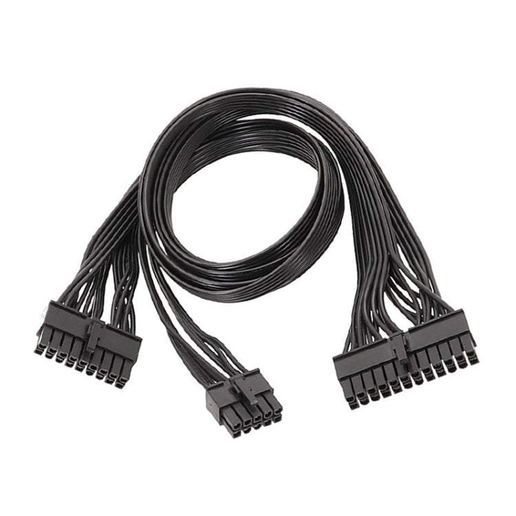 For EVGA 10Pin / 18Pin To 24Pin Flat Cable Module Cable Graphics Card Block Cord, 60cm For EVGA
