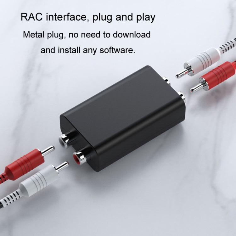 RCA Audio Ground Loop Isolator Anti-Interference Noise Reducer Eliminate Current Sound Bluetooth Receiver, Square, Ellipse