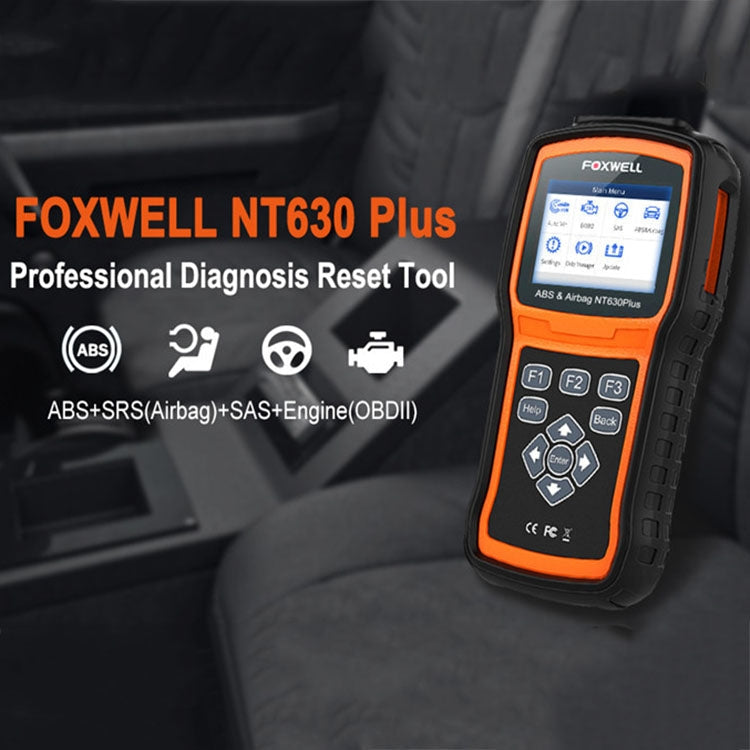 FOXWELL NT630 Plus OBD2 Scanner SRS ABS Code Reader SAS OIL EPB Reset Diagnostic, FOXWELL NT630 Plus
