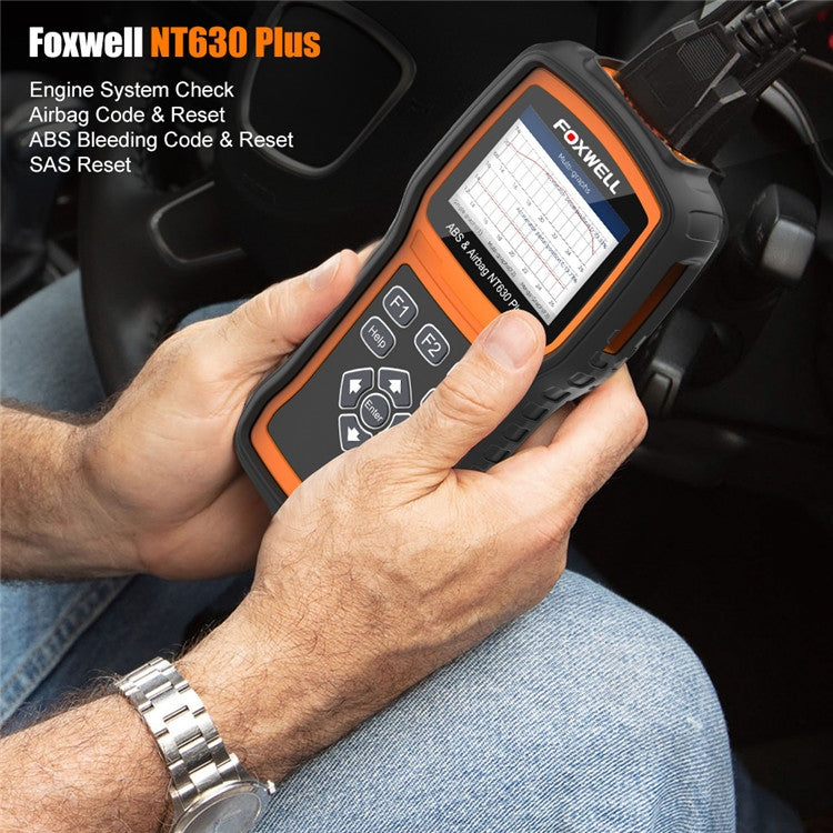 FOXWELL NT630 Plus OBD2 Scanner SRS ABS Code Reader SAS OIL EPB Reset Diagnostic, FOXWELL NT630 Plus