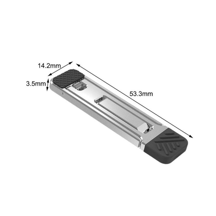 2pcs Invisible Cooling Stand Heightening Pad For Laptop & Smartphones & Tablet, 110034 Light Gray
