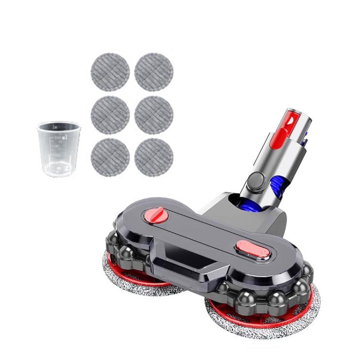 Vacuum Cleaner Electric Mop Head with Detachable Water Tank and 6 Mop Pads, For Dyson V7 / V8 / V10 / V11 / V15 / G5, For Dyson V6 / DC62, For Dyson V10 Slim / V12
