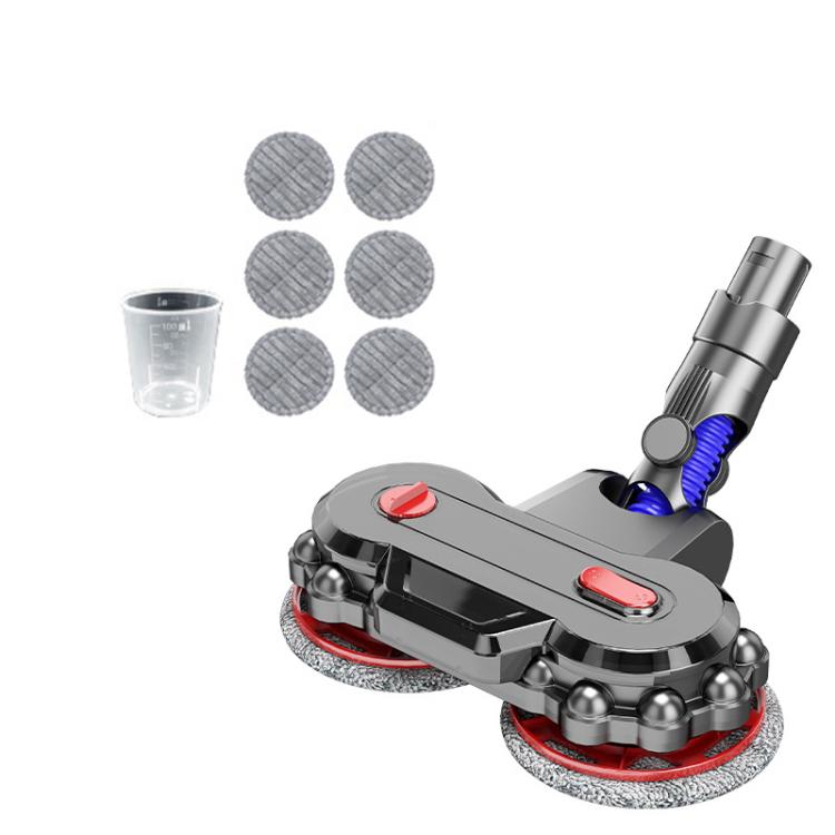Vacuum Cleaner Electric Mop Head with Detachable Water Tank and 6 Mop Pads, For Dyson V7 / V8 / V10 / V11 / V15 / G5, For Dyson V6 / DC62, For Dyson V10 Slim / V12