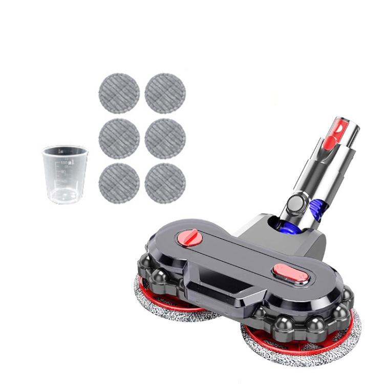 Vacuum Cleaner Electric Mop Head with Detachable Water Tank and 6 Mop Pads, For Dyson V7 / V8 / V10 / V11 / V15 / G5, For Dyson V6 / DC62, For Dyson V10 Slim / V12