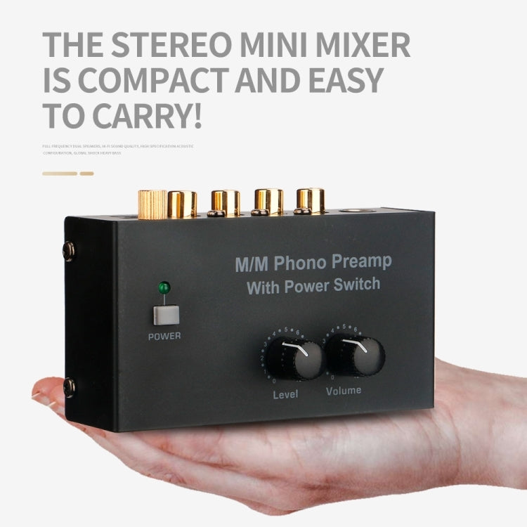 Vinyl Record Player Preamplifier, EU Plug, PP500 EU Plug