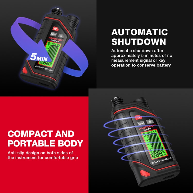 HABOTEST Portable Rechargeable Gas Detector, HT629