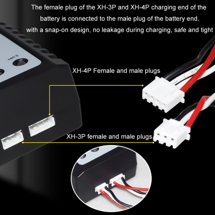 ImaxRC 7.4V/11.1V 2S/3S Model Aircraft Drone Lithium Battery Intelligent Balance Charger, US Plug