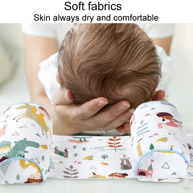 Baby Shape Correcting Fixed Millet Pillow Infant Heads Shape Rectifying Stationary Cushion, Fairy Tale World, Happy Bear, Forest Kingdom, Dinosaurs, Pink Forest, Green Forest
