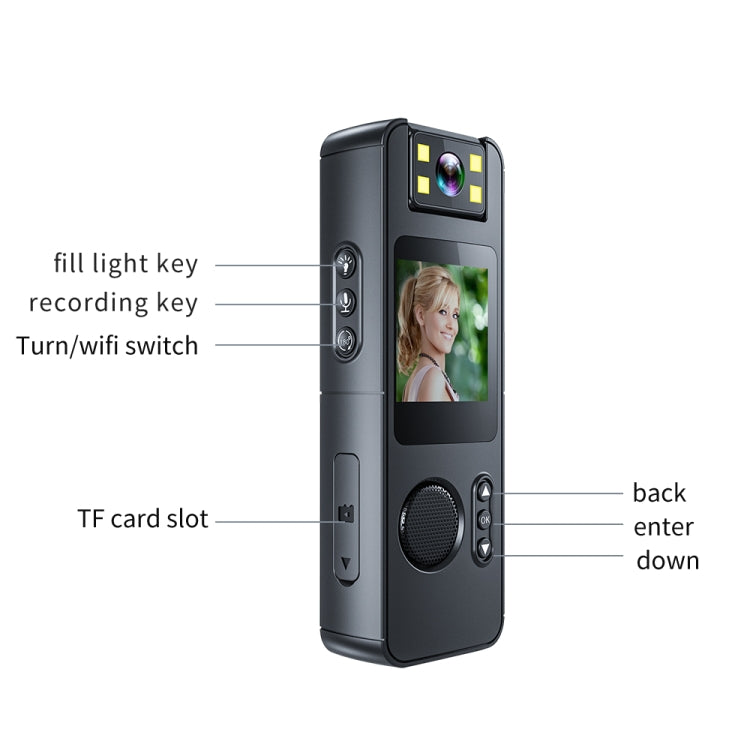 High-Definition Night Vision Portable Outdoor Sports Recorder Camera, CS11