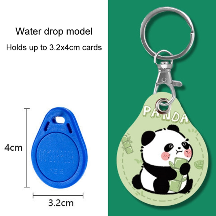 2pcs Cute Sensor Access Door Card Cover Keychain Elevator Water Drops Round Key Holder, Fortune Tiger, Pepsi Doraemon, Three Capybaras, Crocodile Bara, Lina Belle, Congratulations, Bow Tie Bear, English Winnie the Pooh, English Lotso, Melody           ...