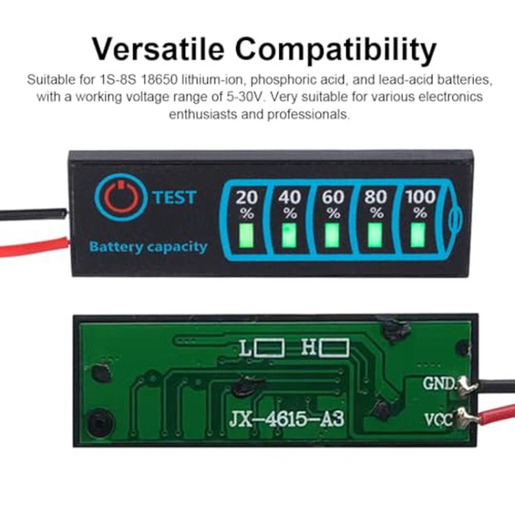 Lead- Acid Lithium Battery Universal LED Voltage And Electricity Display Board, Universal LED