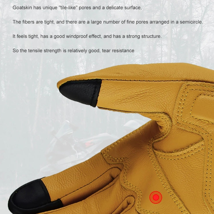 GHOST RACING Motorcycle Riding Anti-fall Warm Breathable Full-finger Gloves, M, L, XL, XXL