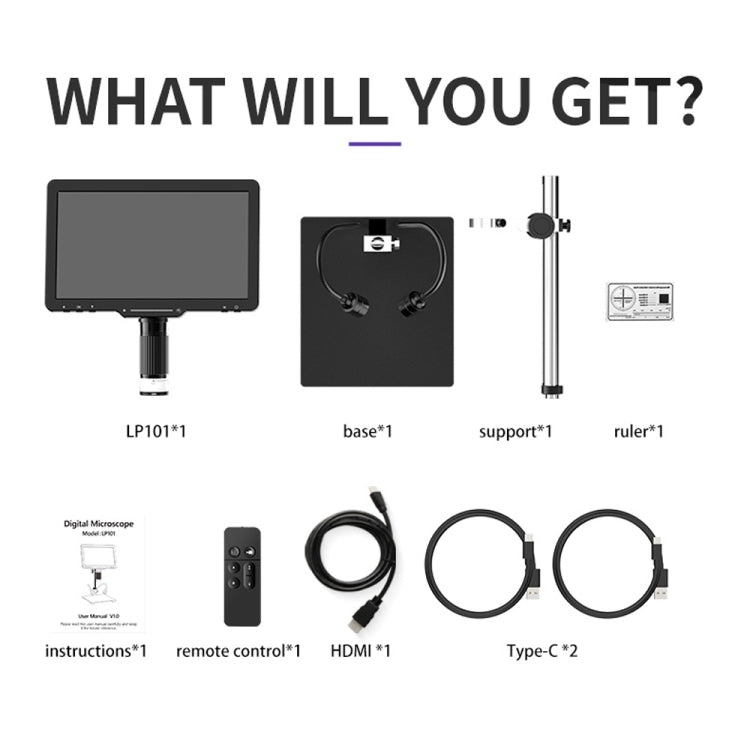 10.1 Inch Screen Repair Digital Electron Microscope