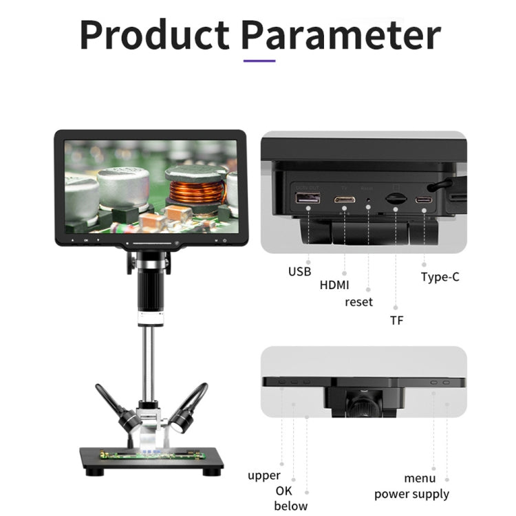 10.1 Inch Screen Repair Digital Electron Microscope