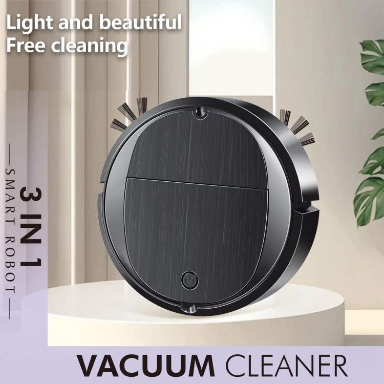 Intelligent Sweeper Robot Home Automatic 3 In 1 Integrated Cleaning Machine Vacuum Cleaner, Rechargeable White