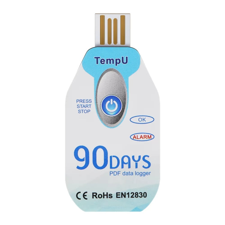 TempU Disposable Temperature Recorder For Cold Chain Transport Vehicles, 30 Days, 60 Days, 90 Days