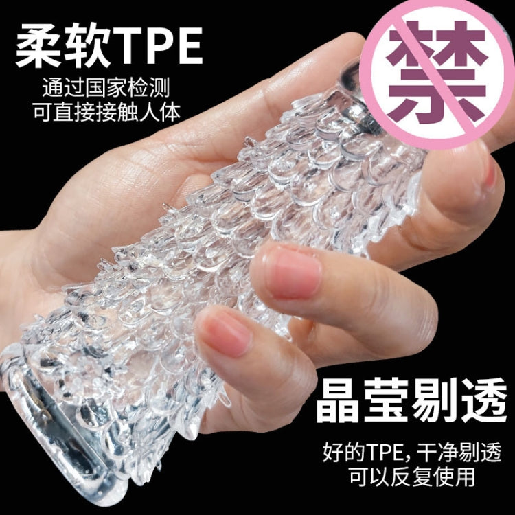 QUYUE Extended Crystal Sleeve Male Wolf Teeth Sleeve, Dragon Scale, Dragon Root