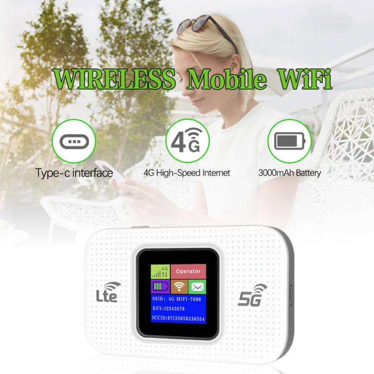 4G Mobile WiFi Plug-in Wireless Router Car Portable WiFi, MF68E-LCD Eurasian Version