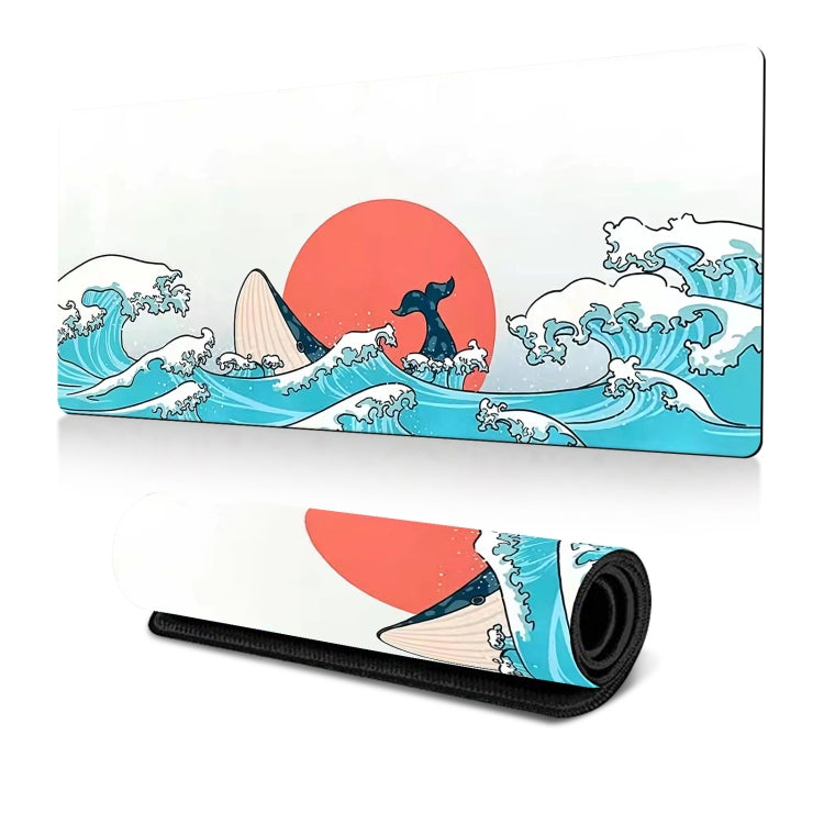 Big Wave Gaming Mouse Pad Non-Slip Rubber Desk Mat, 300x600x2mm, 300x700x3mm, 300x800x2mm, 300x800x3mm, 400x900x2mm