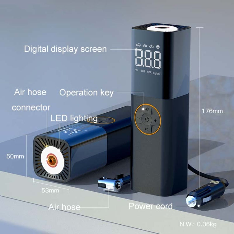 Car Portable Multifunctional Intelligent Digital Display Inflatable Pump