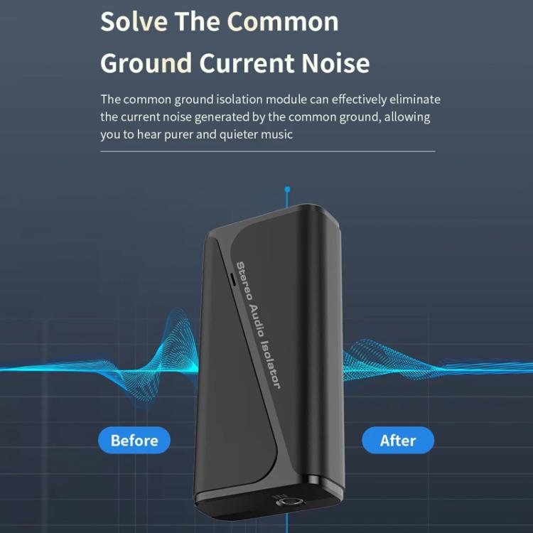Bluetooth 5.4 Audio Common Ground Isolator Receiver Anti-interference Noise Reducer, M29